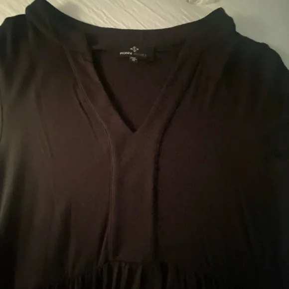 Ronni Nicole tiered black dress - Picture 2 of 4